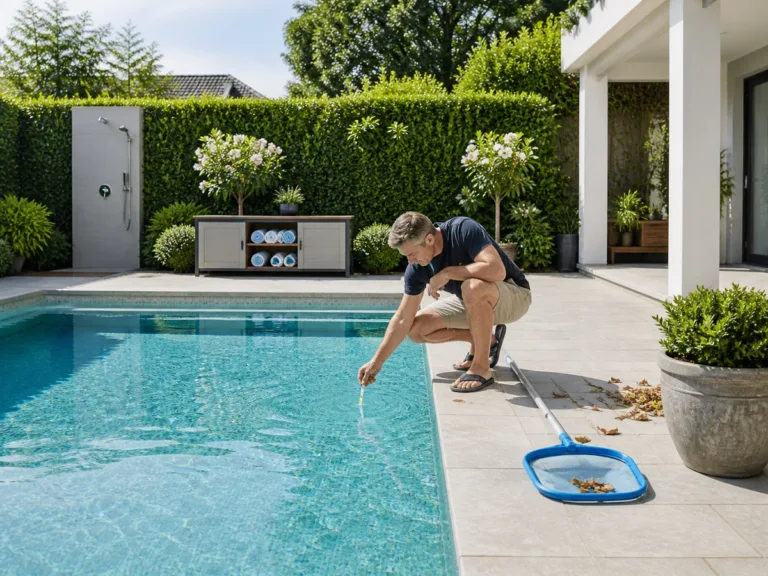 piscine avec jardin